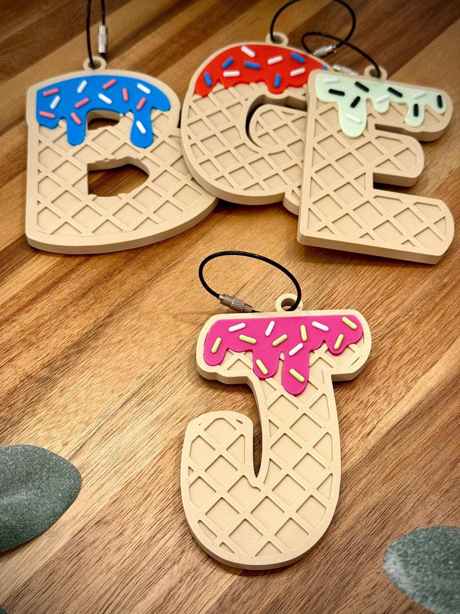 Baseball Bag Tag Ice Cream Drip Personalized Letter β Backpack Bag Swag β Baseball β Softball β Custom Sports Bags β School backpack