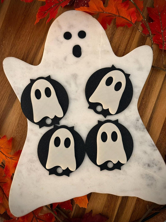 Glow-in-the-Dark Ghost Stanley Topper – 3D Printed Halloween Cup Accessory for 20oz, 30oz & 40oz Stanley Tumblers