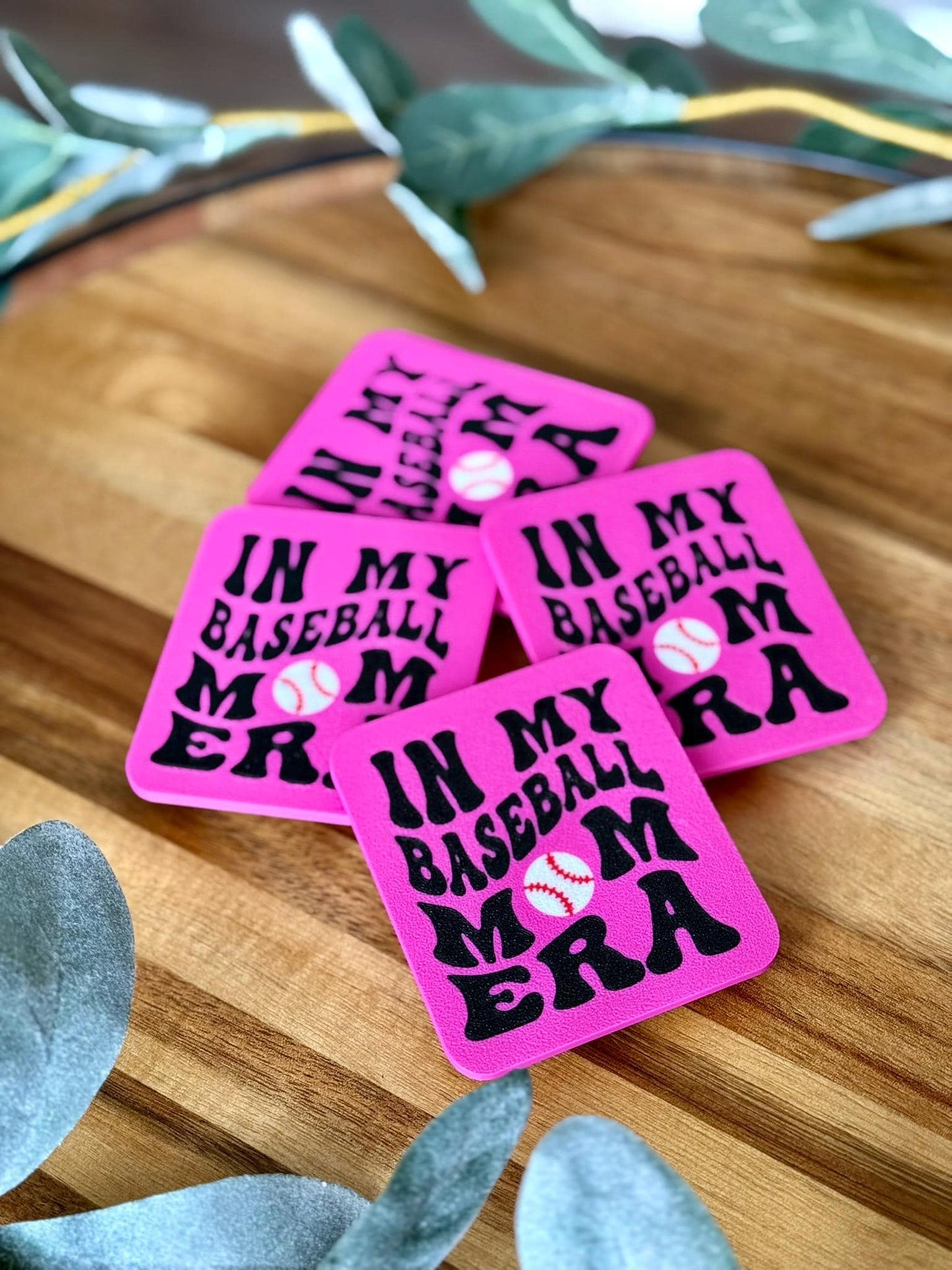 In My Baseball Mom Era Bogg Bag Charm β Taylor Swift Inspired Baseball Mom Accessory β Pink Bag Tag for Game Day β Swifty Gift