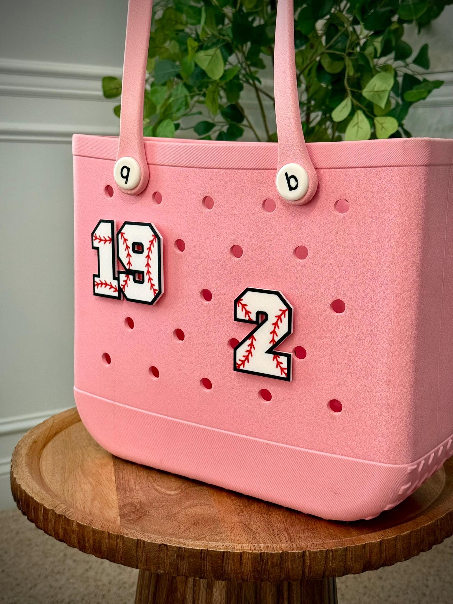 Baseball Number Bogg Bag Charms β Personalized 3D Printed Jersey Numbers β Custom Baseball Bag Tag β Approx. 3"x3"