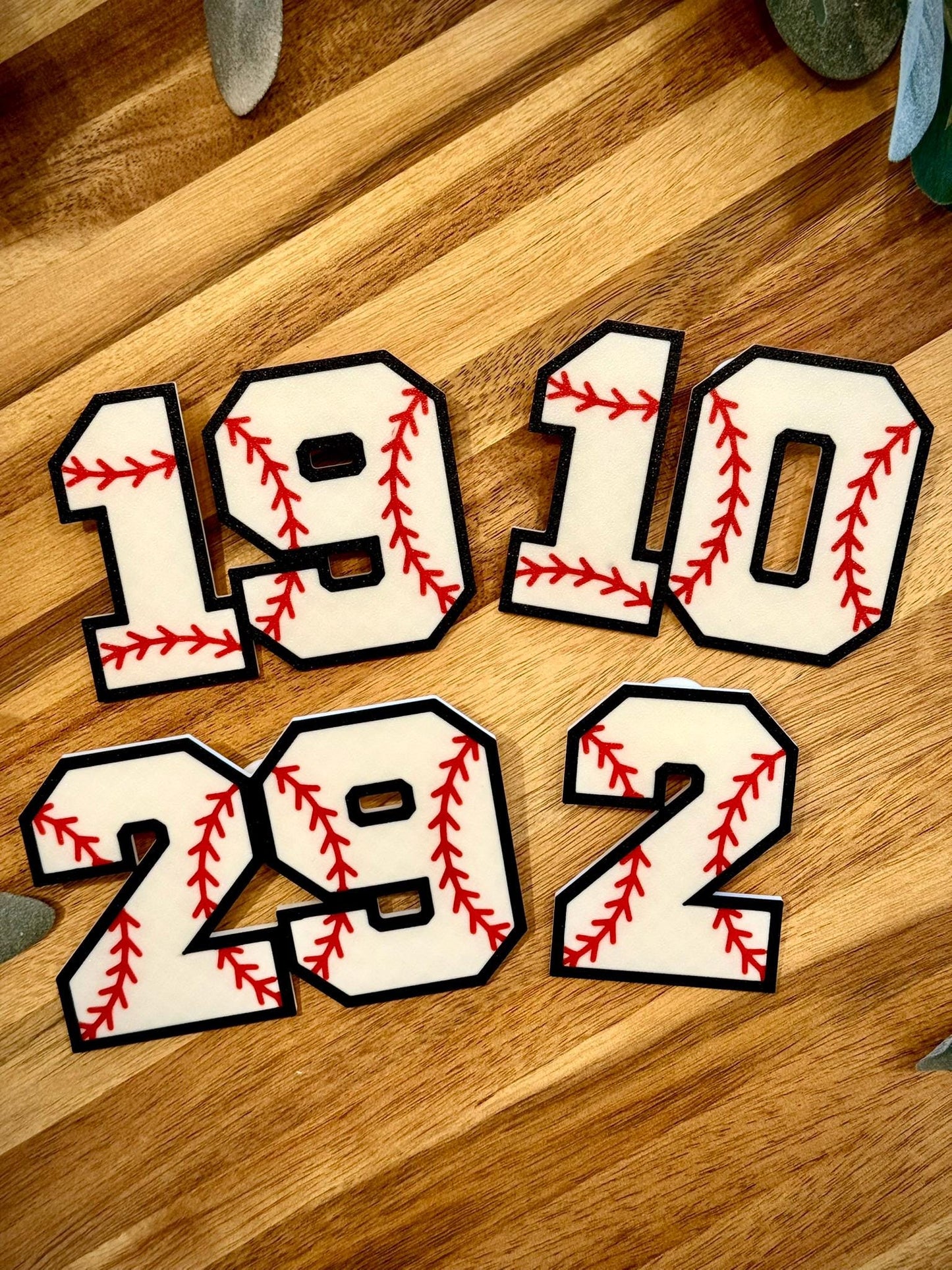Baseball Number Bogg Bag Charms β Personalized 3D Printed Jersey Numbers β Custom Baseball Bag Tag β Approx. 3"x3"