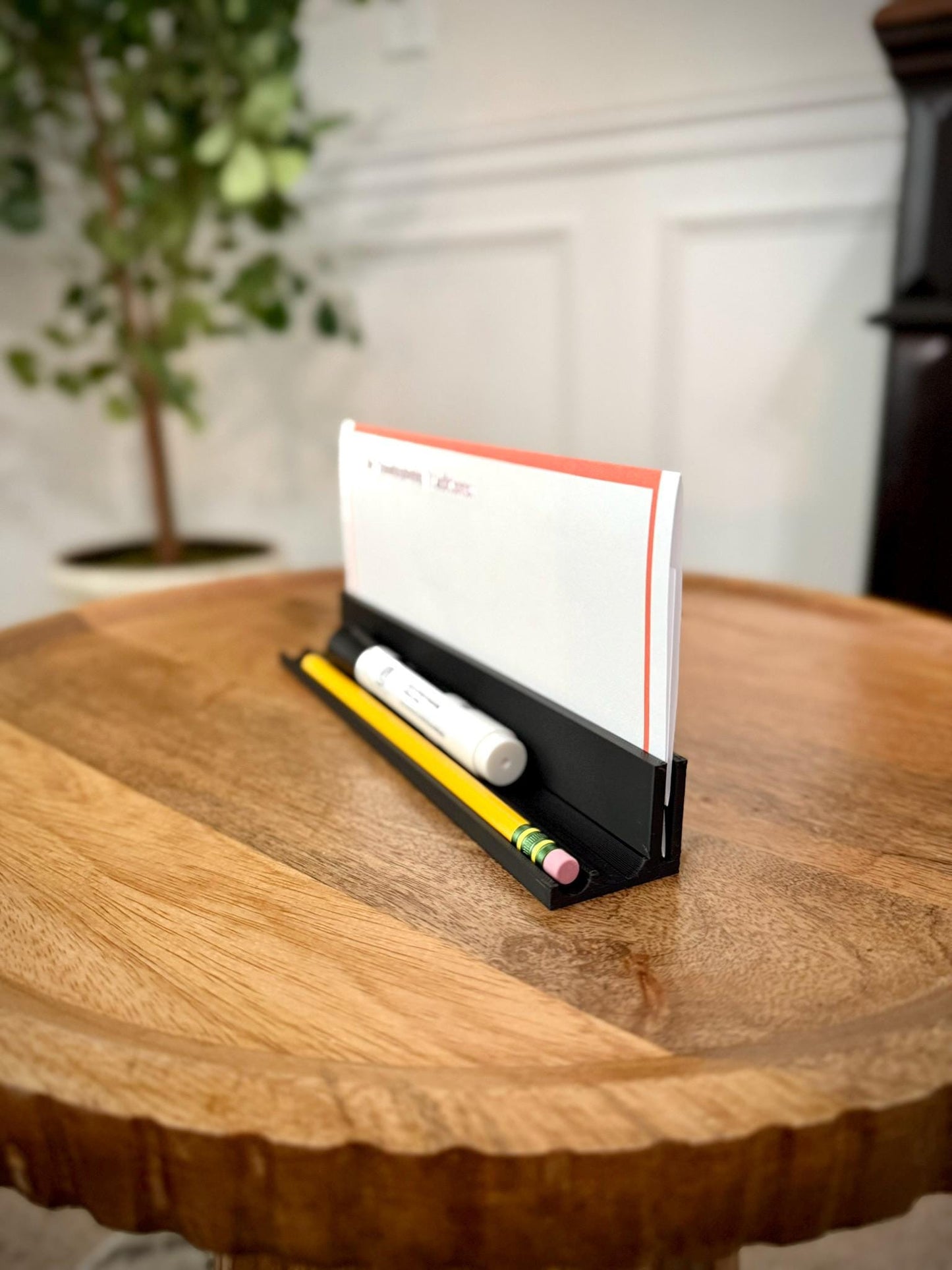 Classroom Desk Nameplate Holder with Pencil and Marker Slot – Durable 3D Printed Name Tag Base for Teachers & Students. 6 - PACK