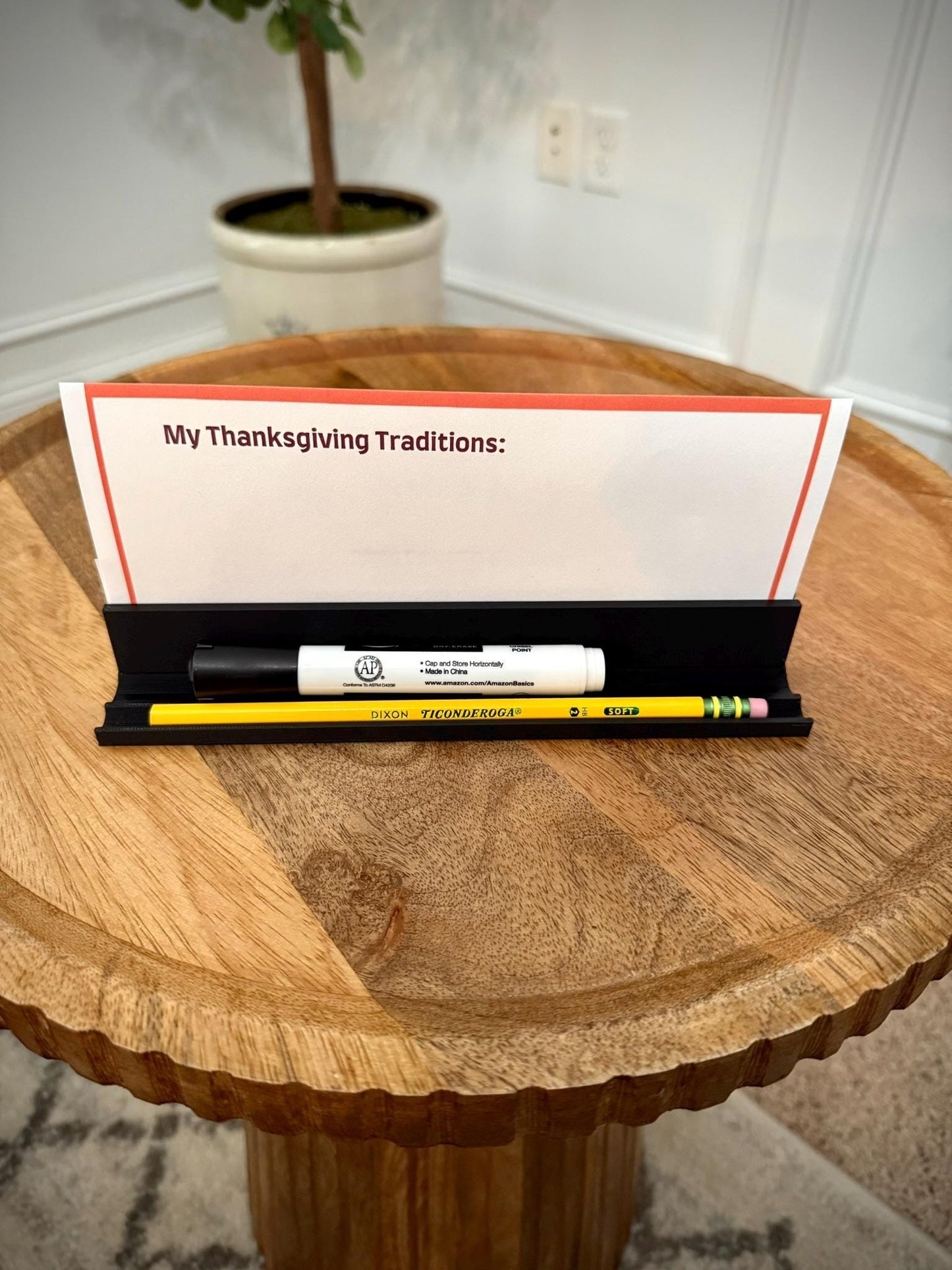 Classroom Desk Nameplate Holder with Pencil and Marker Slot – Durable 3D Printed Name Tag Base for Teachers & Students. 6 - PACK
