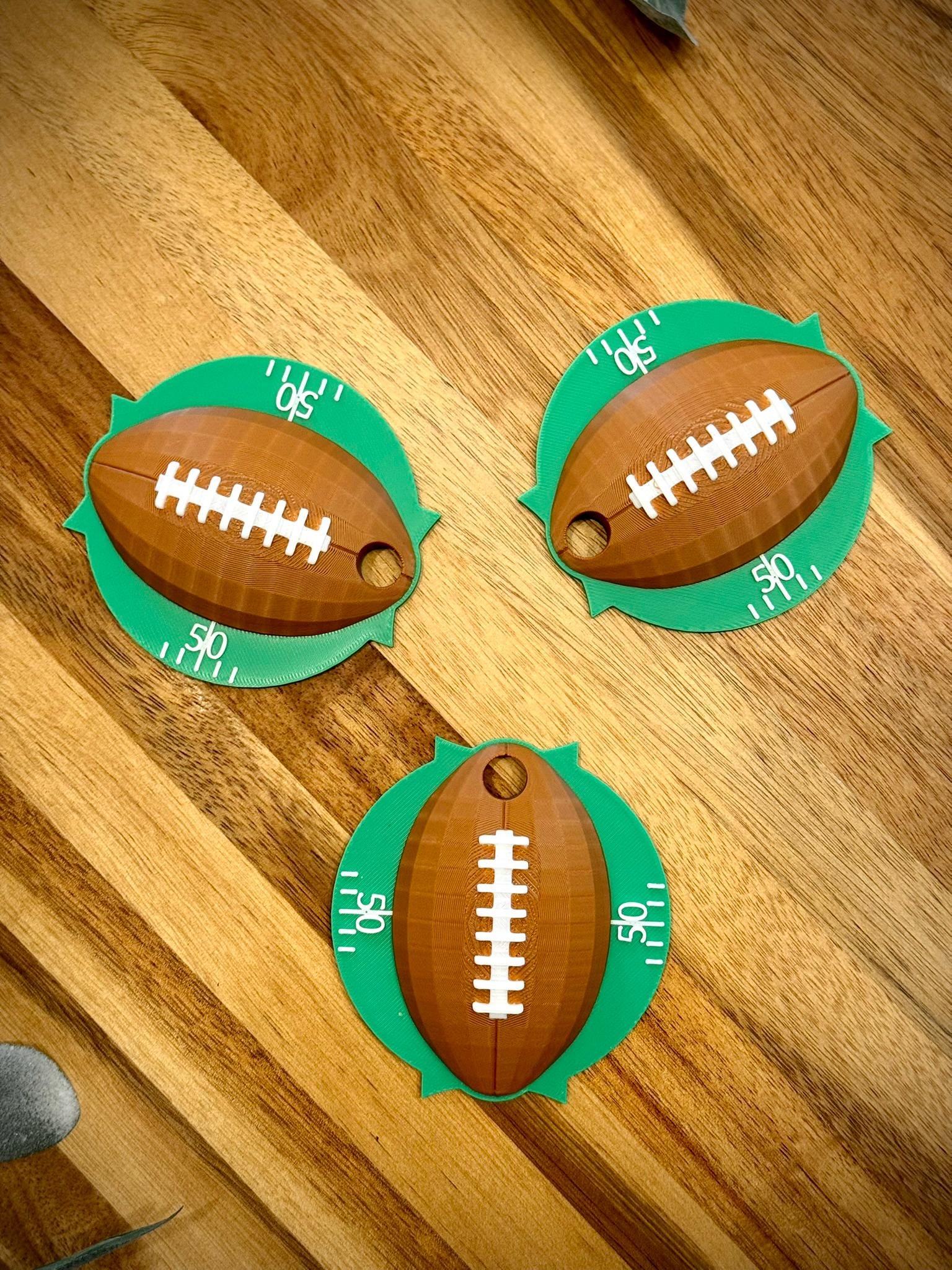 Football Stanley Topper – 3D Printed Lid Accessory for 30oz & 40oz Stanley Tumblers – Game Day – Tailgate Tumbler Top – Fall Sports Gift