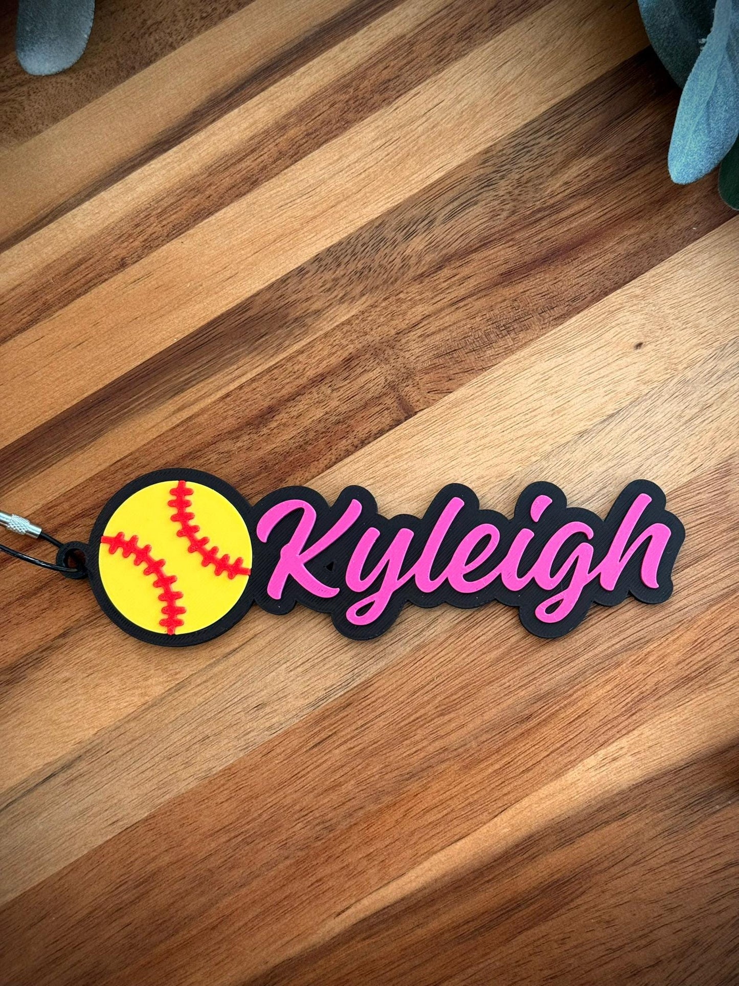 Personalized Softball Bag Tags | Custom Colors | Name Tag | Softball Bag | Customizable Softball Charm, Bat Bags, Backpacks, BAG SWAG